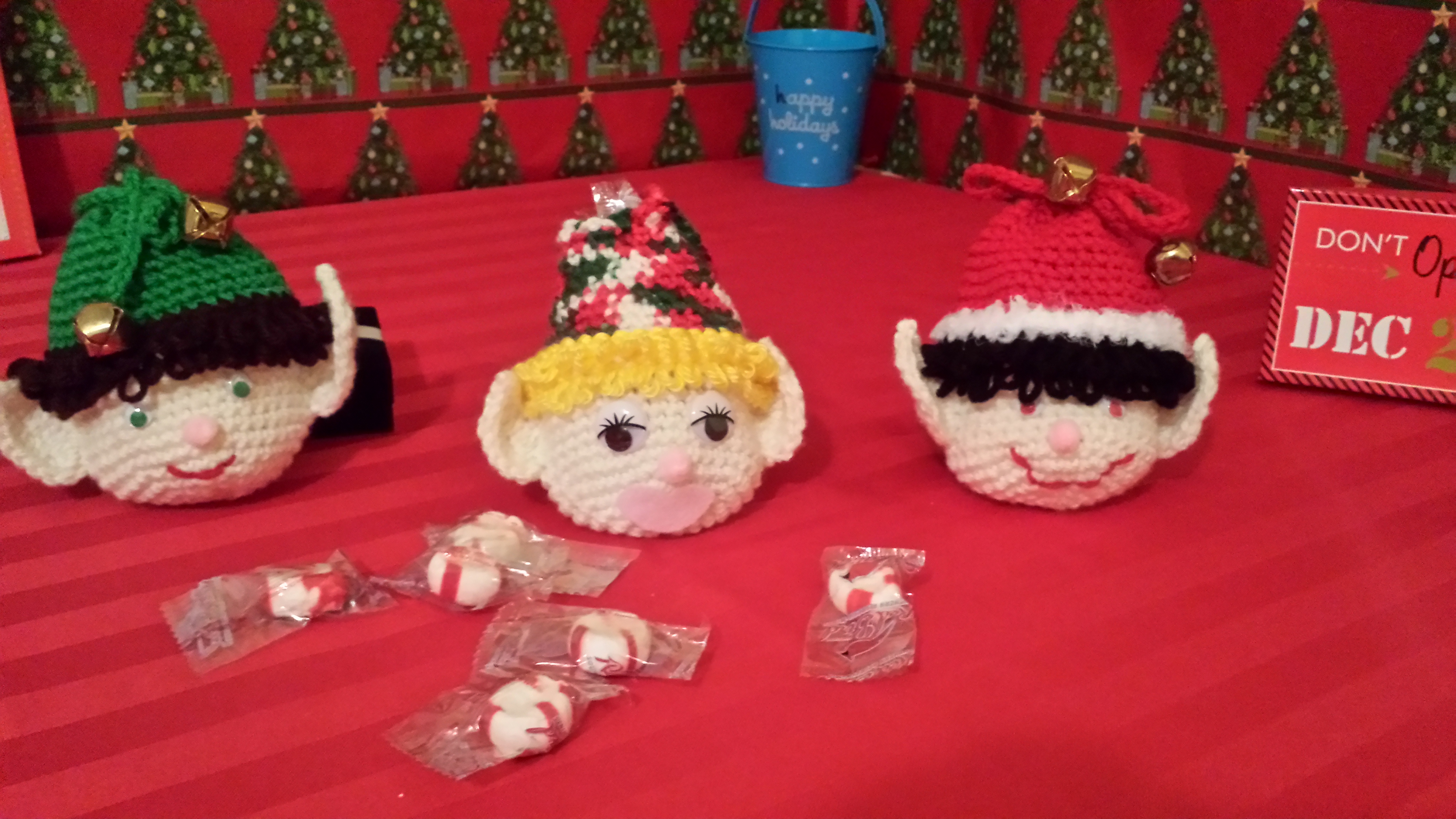 Christmas Elf Gift Bag Crochet Pattern
