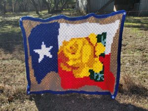 Yellow Rose of Texas Afghan Crochet Pattern