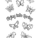 spring coloring page